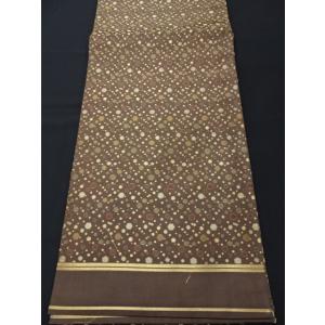 アンティーク丸帯　幾何学模様　六角形