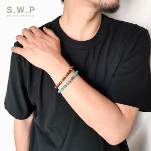 メンズ ブレスレット 開運 天然石 10mm クロス ビーズ 数珠ブレス