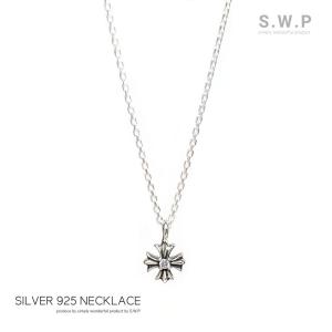 ネックレス メンズ シルバー クロス 十字架 ペンダント チェーン
