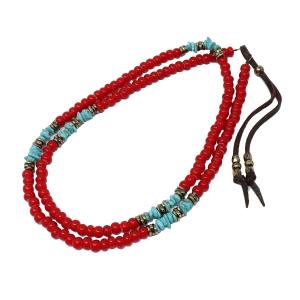 goro's（ゴローズ） 【新品】赤ビーズ一連 ホワイトハーツ / Goro's