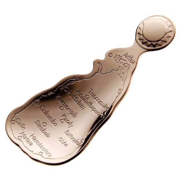 ティーキャディスプーン ピンクゴールド スリランカ 紅茶 ティースプーン プレゼント ウエディングギ...