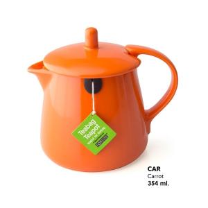 FOR LIFE ティーバッグティーポット Carrot 354ml Teabag Teapot 紅茶 お茶 ハーブ シンプル おしゃれ｜ange-yokohama