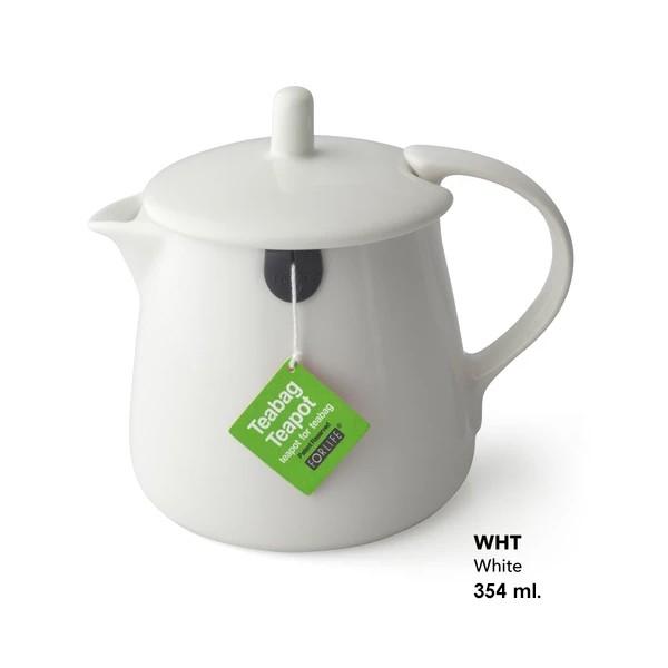 FOR LIFE ティーバッグティーポット White 354ml Teabag Teapot 最適...