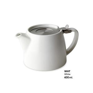 FOR LIFE ミニスタンプ ティーポット White 400ml インフューザー 茶こし付き お茶 ハーブ シンプル おしゃれ