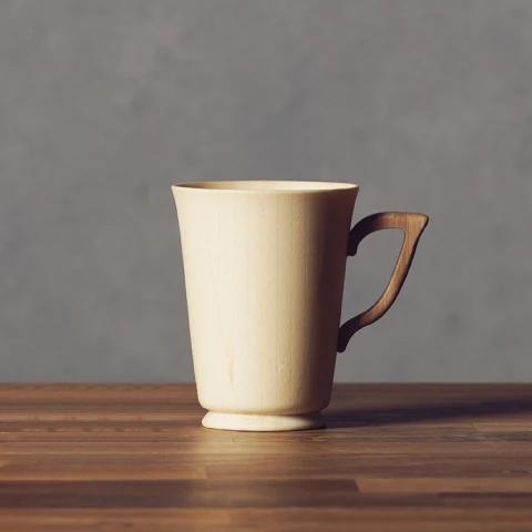 RIVERET マグS RV-201SW ホワイト 天然孟宗竹 食洗器対応 ギフト プレゼント 贈り...