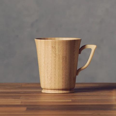 RIVERET マグS RV-201LB ブラウン 天然孟宗竹 食洗器対応 ギフト プレゼント 贈り...