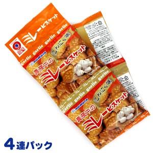 野村煎豆 まじめなおかし 真夜中のミレービスケット にんにく味 ４連パック(30gx4パック)