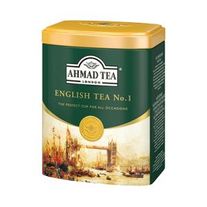 AHMAD TEA イングリッシュティーNo.1 200g リーフ 缶入り 紅茶 ストレート ミルク...