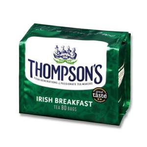 THOMPSON'S トンプソンズティー アイリッシュ ブレックファスト 80p 紅茶 ティーバッグ