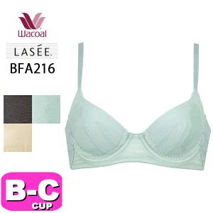 ワコール wacoal ラゼ LASEE BFA216 16シリーズ ブラジャー 3/4カップ エアリーマーメイドブラ メッシュ 通気性 BCカップ｜angeikoma