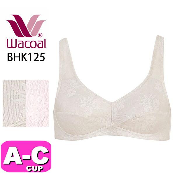 ワコール wacoal BHK125 ブラジャー ノンワイヤー 綿混 メッシュ素材  コンフォートフ...