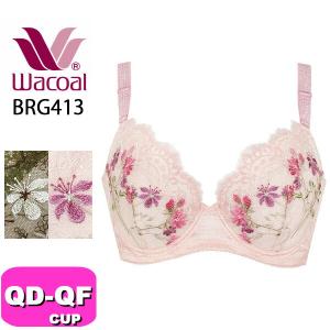 ワコール wacoal BRG413 ブラジャー 3/4カップ リボンブラ 脇すっきりシリーズ アンダー90 95 100 DEFカップ WB｜angeikoma