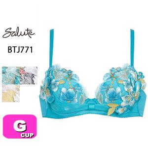 ワコール wacoal サルート salute BTJ771 71シリーズ ブラジャー リボンブラ 3/4カップ Gカップ｜angeikoma