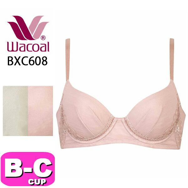 ワコール wacoal BXC608 ブラジャー 3/4カップ ナチュラルメイクブラ エアリーメッシ...