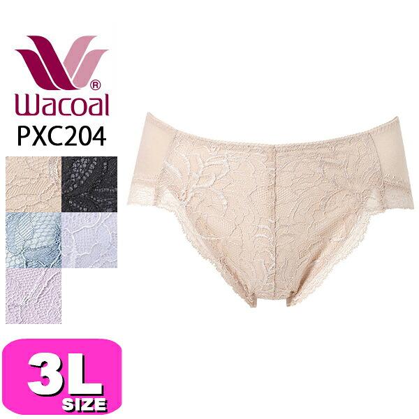 ワコール wacoal PXC204 ショーツ ハイレッグ ノーマル スタンダード 綿混 3Lサイズ...