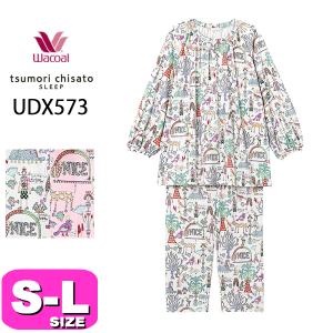 ワコール ツモリチサト パジャマ ツモリチサトスリープ wacoal tsumori chisato UDX573 ルームウェア セットアップ かぶり SML 長袖 9分袖 EMI 2402｜angeikoma