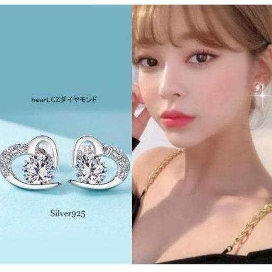 ピアス 金属アレルギー対応 つけっぱなし 18k アレルギー対応 レディース シルバー925 ハート...
