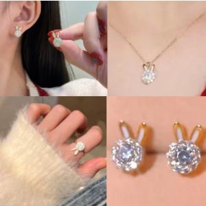 K18 あこや真珠 うさぎ ネックレス 18金 18k ホワイトゴールド パール