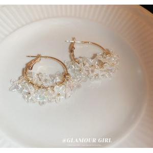 ピアス レディース フープピアス 金属アレルギ...の詳細画像1