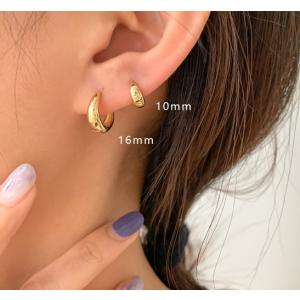 ピアス アレルギー対応 フープピアス 18金 ...の詳細画像4