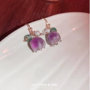 ピアス レディース 花 フラワーピアス パール...の詳細画像2