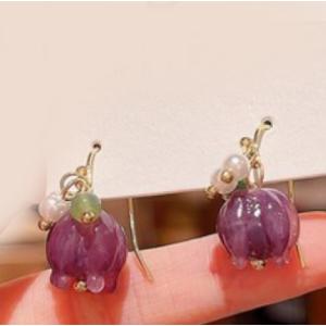 ピアス レディース 花 フラワーピアス パール...の詳細画像4