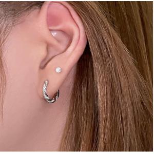 フープピアス フープ アレルギー対応 18金 ...の詳細画像2