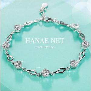 ブレスレット フラワーモチーフシルバーブレスレット(LEY) レディース