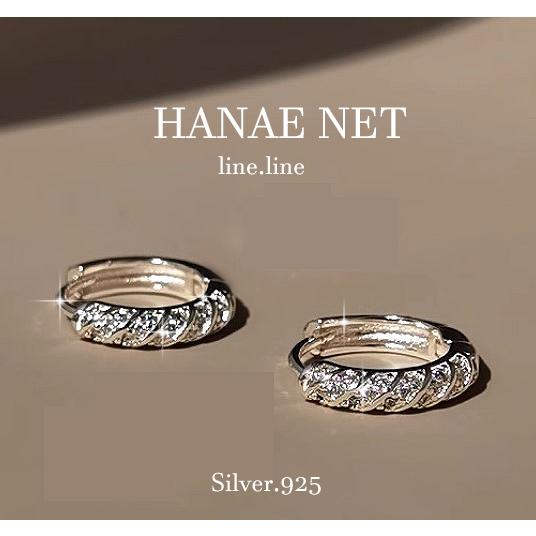 フープピアス レディース アレルギー対応 SILVER つけっぱなし ジルコニア エリザベス シルバ...