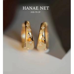 フープピアス レディース アレルギー対応 小さい 金色 Gold 人気 つけっぱなし 外径9ｍｍ×内径6.5ｍｍ シルバー925 ハワイアン