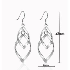 ピアス レディース ダブルリーフ SILVER...の詳細画像2