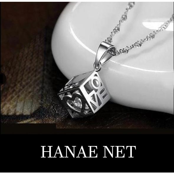 ネックレス レディース ＬＯＶＥ ダイス 8ｍｍ SILVER スクリューチェーン ４３cm 送料無...