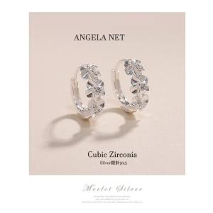 フープピアス レディース CZDiamond....の詳細画像1