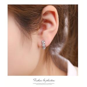 フープピアス レディース CZDiamond....の詳細画像4