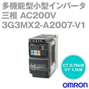 取寄 オムロン(OMRON) 3G3MX2-A2007-V1 多機能型小型インバータ (定格電圧:三相 AC200V) (最大適用モータ容量:CT 0.75kW、VT 1.1kW) NN｜angelhamshopjapan