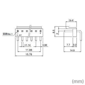 日本圧着端子製造(JST) B4PS-VH(L...の詳細画像1