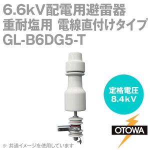 OTOWA 音羽電機 GL-B6DG5-T 6.6kV配電用避雷器 重耐塩用 電線直付けタイプ 8.4kV 2500A 3個 OT｜angelhamshopjapan