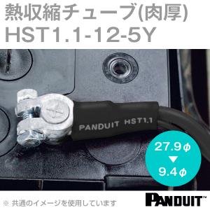 取寄 パンドウイット 肉厚熱収縮チューブ (黒) 収縮前内径27.9φmm 長さ304mm HST1.1-12-5Y (5本セット) NN｜angelhamshopjapan