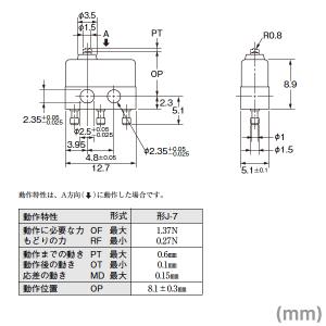 オムロン(OMRON) J-7 形J極超小形基...の詳細画像1