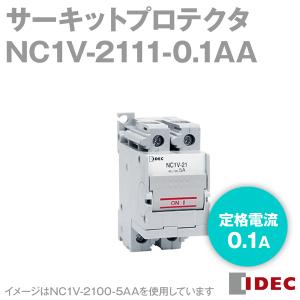 IDEC(アイデック/和泉電機) NC1V-2111-0.1AA サーキットプロテクタ NC1V形 (2極) (定格電流: 0.1A) (中速形) (補助接点1個付) NN｜angelhamshopjapan