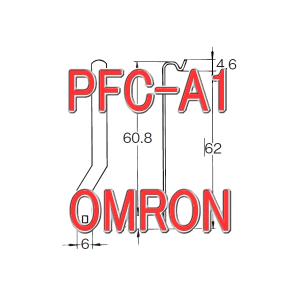 オムロン(OMRON) PFC-A1 丸型ソケット用保持金具 1セット2本 NN｜angelhamshopjapan