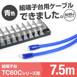TC60C用 青色 7.5m 端子台接続ケーブル (KIV 14sq 丸型圧着端子 R14-5) TV｜angelhamshopjapan