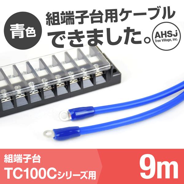 TC100C用 青色 9m 端子台接続ケーブル (KIV 38sq 丸型圧着端子 R38-8) TV