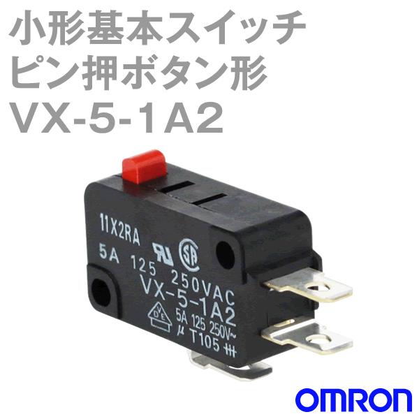 オムロン(OMRON) VX-5-1A2 形VX 小形基本スイッチ (ピン押ボタン形) NN