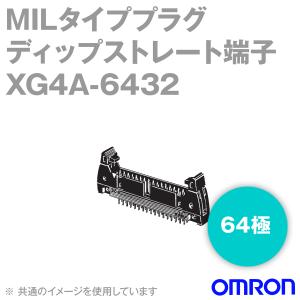 取寄 オムロン(OMRON) XG4A-6432 形XG4A MILタイププラグ ショートロック付 ディップストレート端子 64極 (極性スロット1) (30個入) NN｜angelhamshopjapan