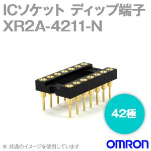 取寄 オムロン(OMRON) XR2A-4211-N 形XR2A オープンフレームタイプ ディップ端子 42極 (金メッキ0.25μm) (11個入) NN｜angelhamshopjapan