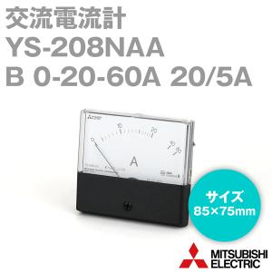 三菱電機 YS-208NAA B 0-20-60A 20/5A 機械式指示計器 (交流電流計) (不平等目盛) (延長目盛：3倍) (角形) NN｜angelhamshopjapan