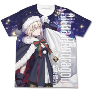 Fate/Grand Order ライダー/アルトリア・ペンドラゴン [サンタオルタ] フルグラフィックTシャツ ホワイト Lサイズ｜angelharvest