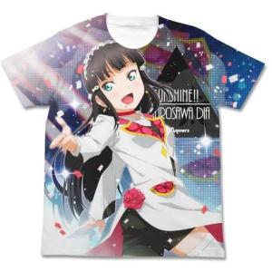 ラブライブ!サンシャイン!! 黒澤ダイヤ フルグラフィックTシャツ MIRAI TICKET Ver. ホワイト Sサイズ｜angelharvest