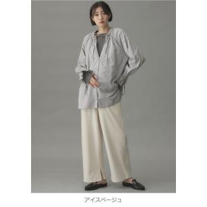 マタニティ パンツ ワイドパンツ 妊婦服 冬 ...の詳細画像2